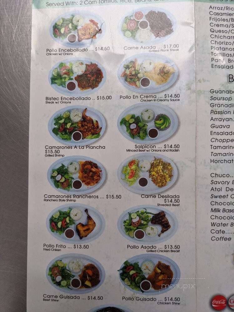 El Boqueron - Los Angeles, CA menu_pic