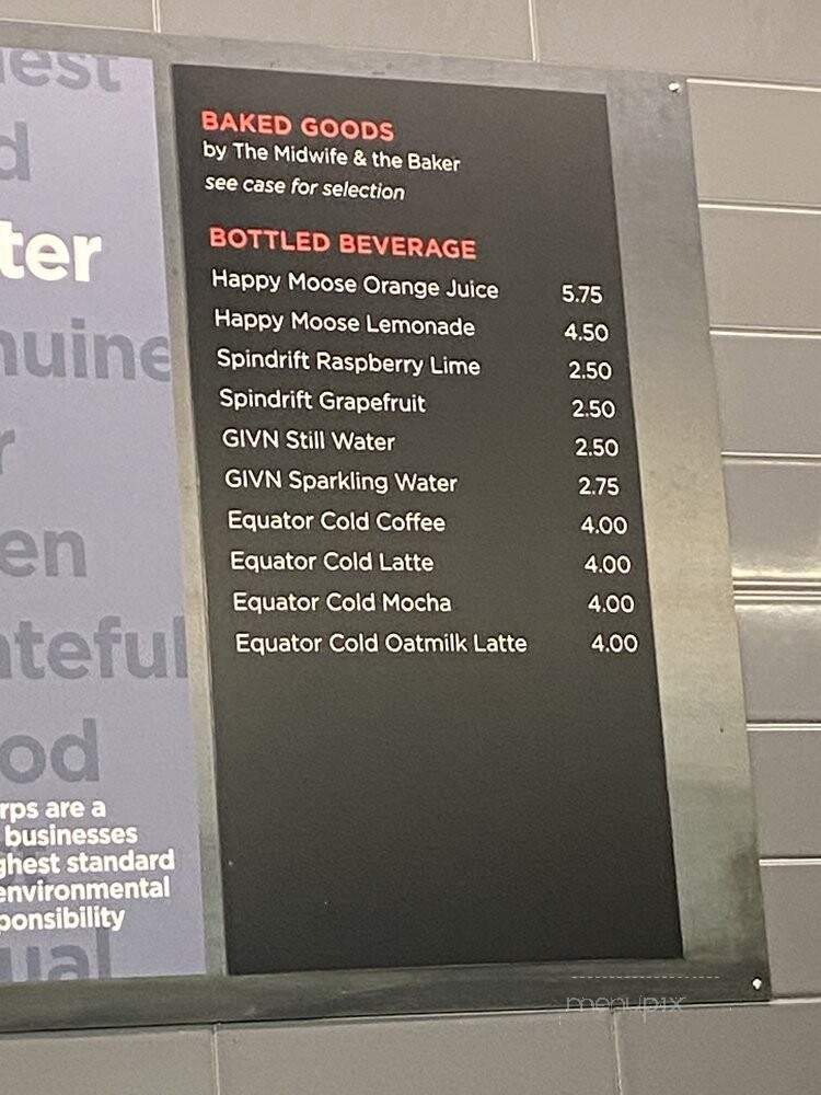 Equator Coffees - Burlingame, CA menu_pic