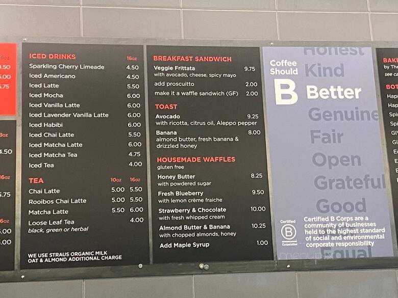 Equator Coffees - Burlingame, CA menu_pic