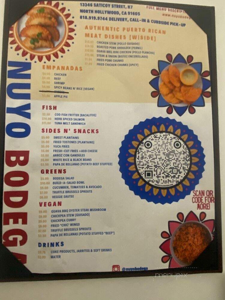 Nuyo Bodega - Los Angeles, CA menu_pic