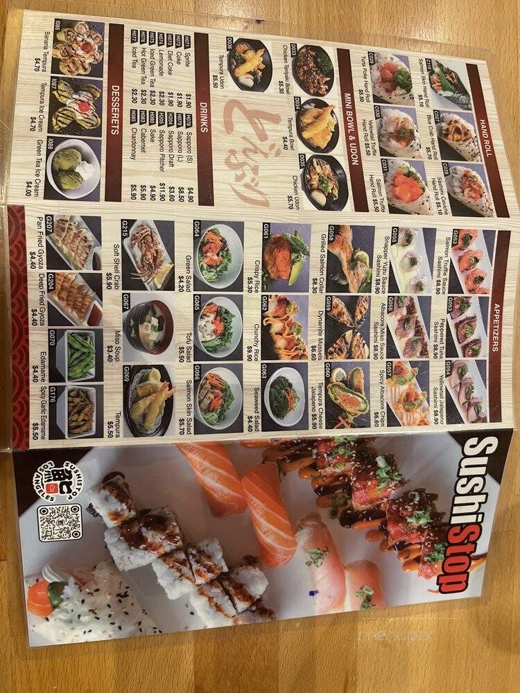 Sushi Stop - Glendale, CA menu_pic