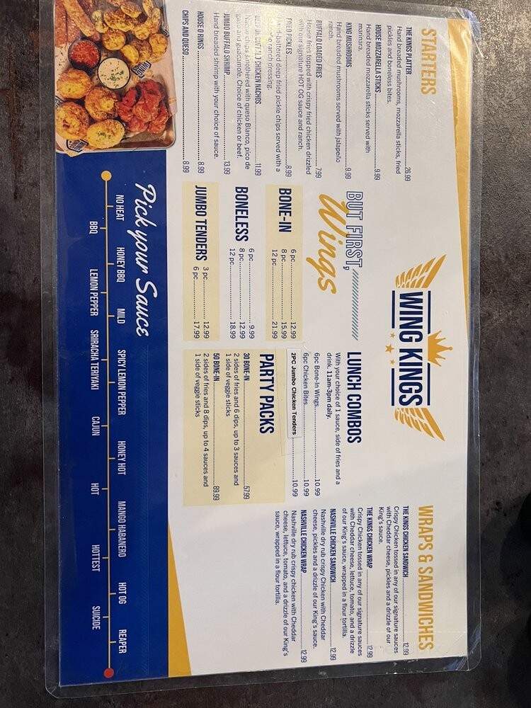 Wing Kings - El Paso, TX menu_pic