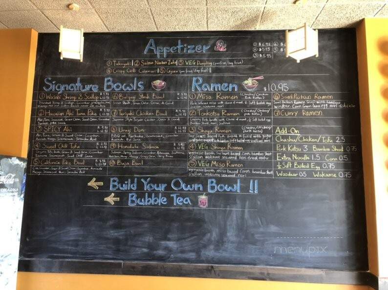 Grey Whale Ramen & Poke Bowl - Lincoln, NE menu_pic