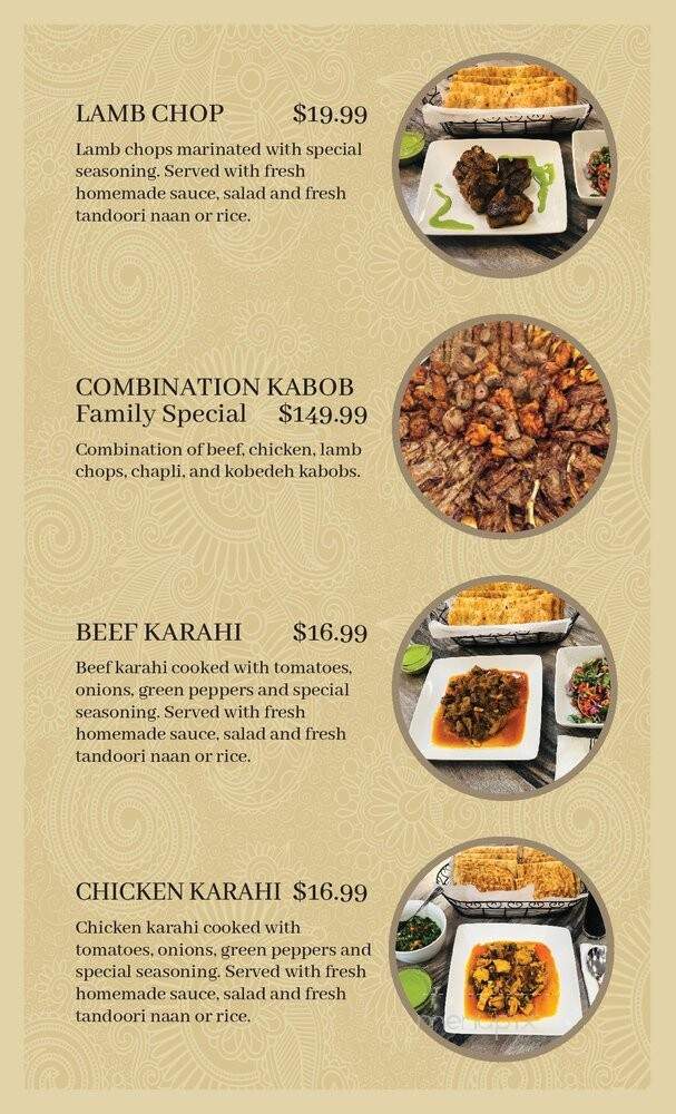 Khyber Restaurant - Folsom, CA menu_pic