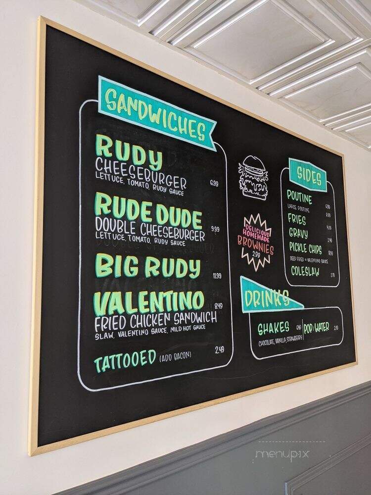 Rudy - Toronto, ON menu_pic