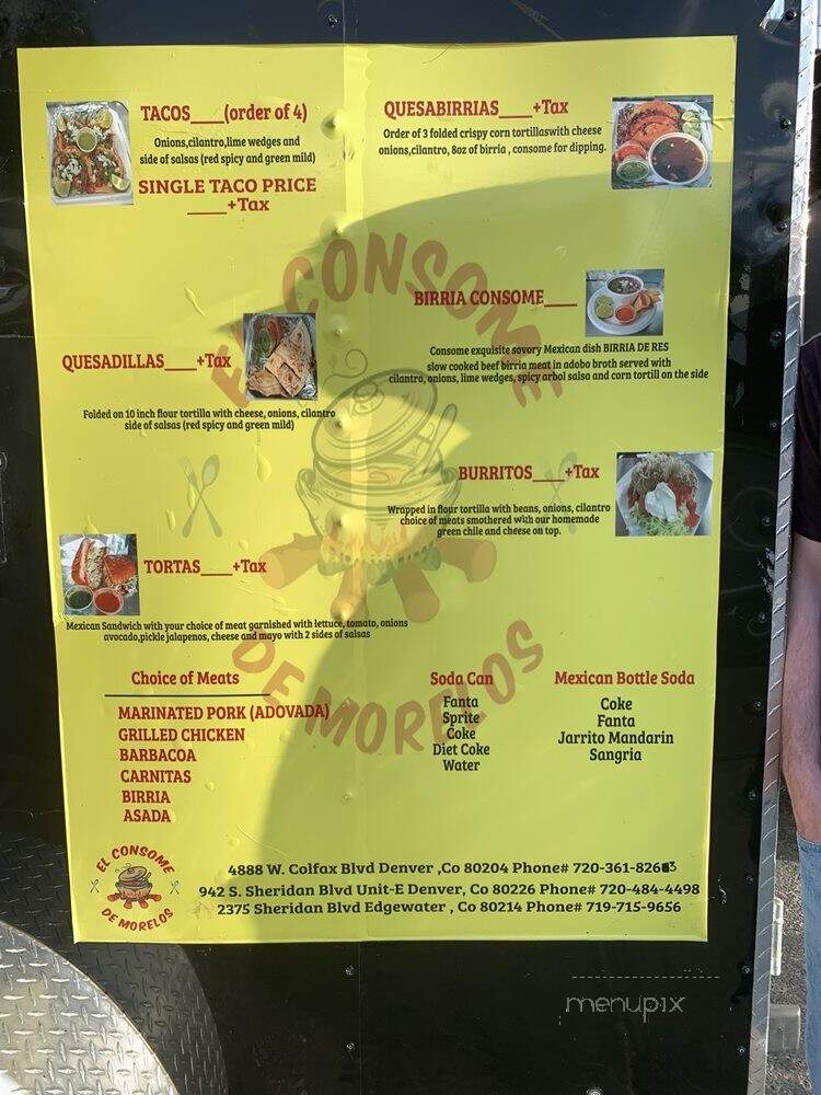 El Consome De Morelos - Denver, CO menu_pic