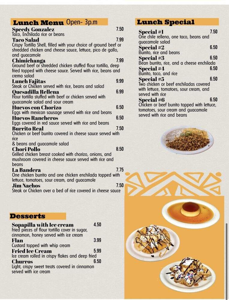 El Paso Mexican Restaurant - Clarksville, TN menu_pic