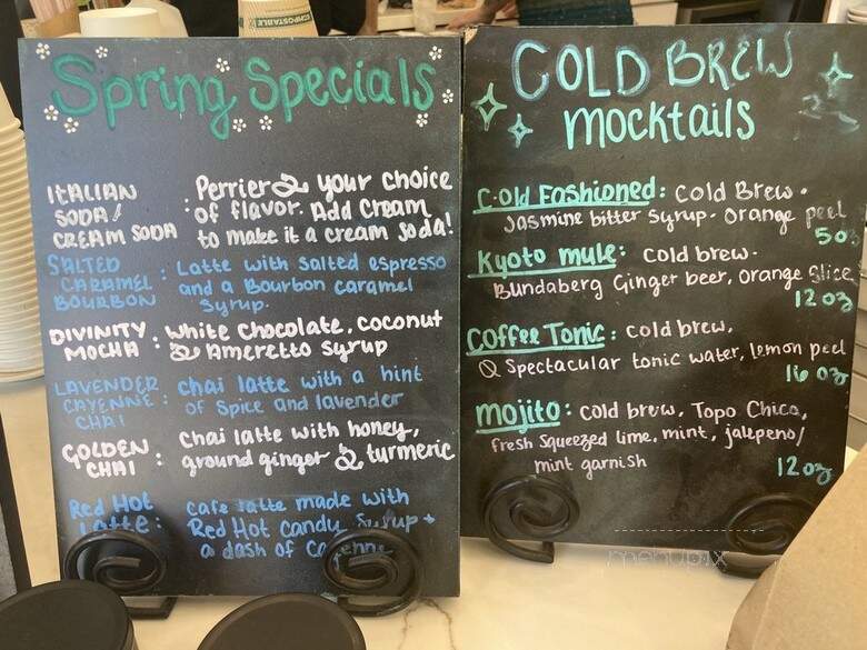 Joebella Coffee - Paso Robles, CA menu_pic