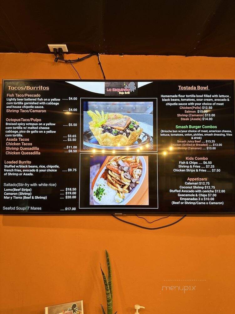 La Esquinita Baja Grill - Los Angeles, CA menu_pic
