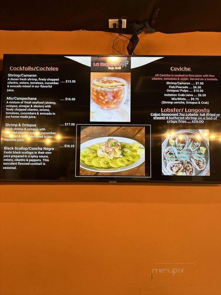 La Esquinita Baja Grill - Los Angeles, CA menu_pic