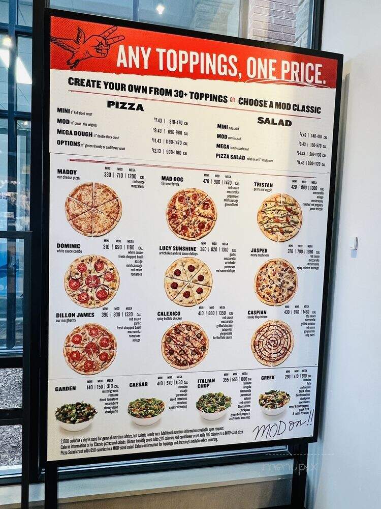 MOD Pizza - Lake Geneva, WI menu_pic