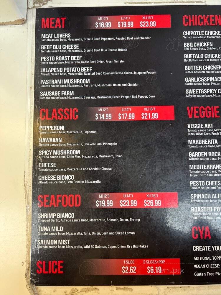 Pizza Art - Burnaby, BC menu_pic