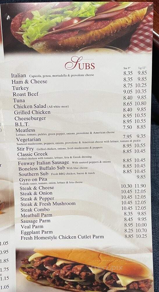 Supreme Pizza - East Greenwich, RI menu_pic