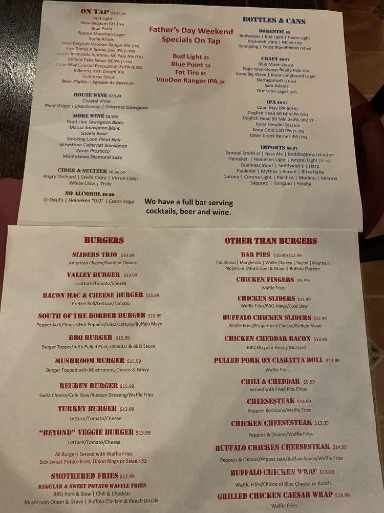 Valley Burgers & Brew - River Vale, NJ