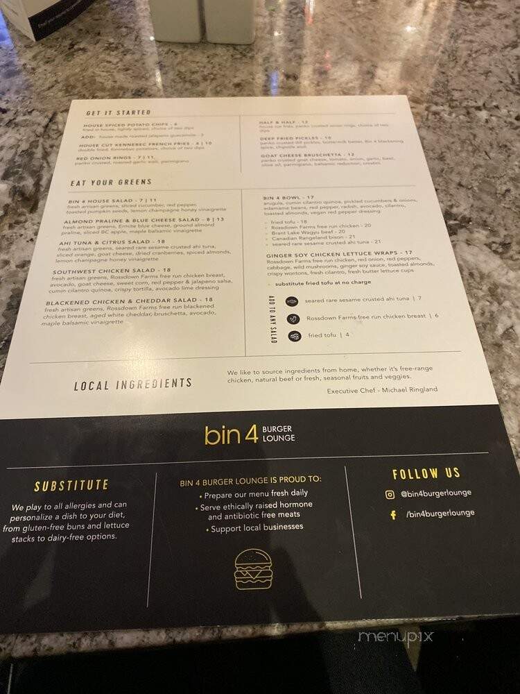 Bin 4 Burger Lounge - Kelowna, BC