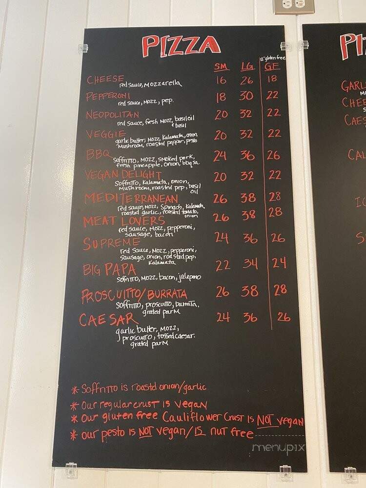 Hanalei Pizza Shop - Hanalei, HI menu_pic