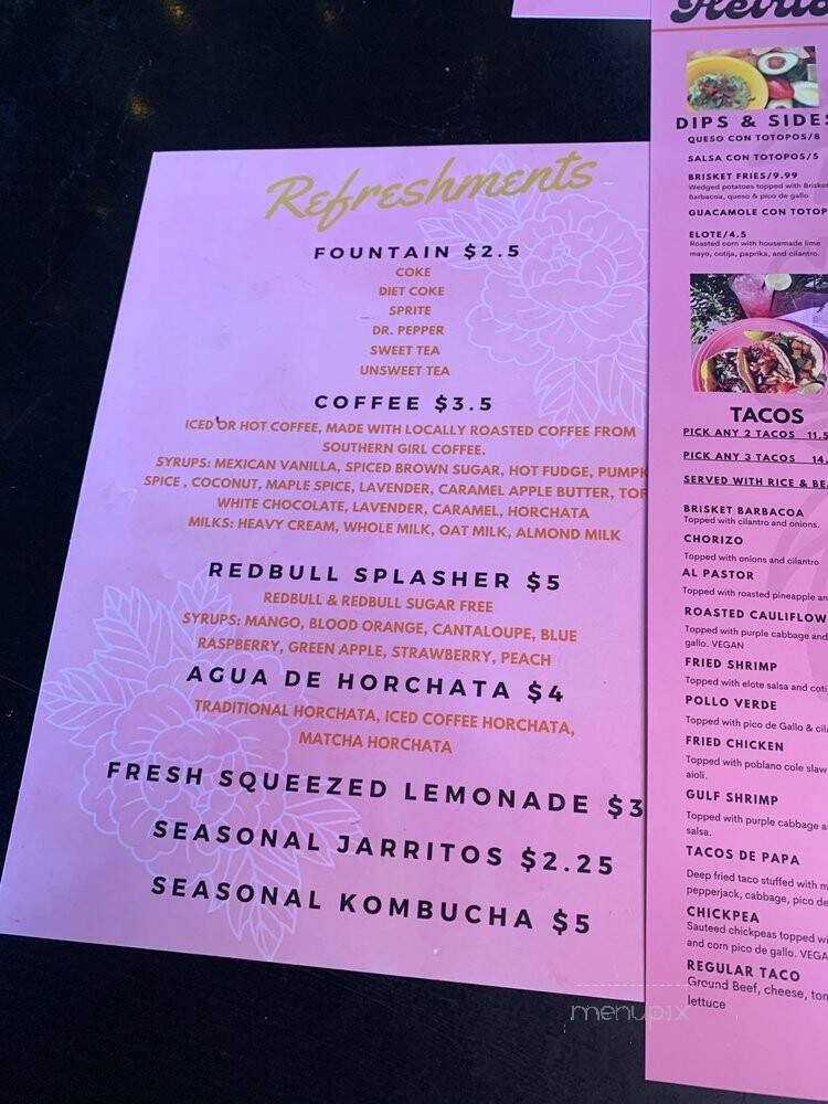 Heirloom Taco - Jacksonville, AL menu_pic