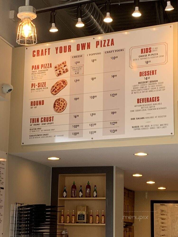 Pi Craft Pizza - Victor, NY menu_pic