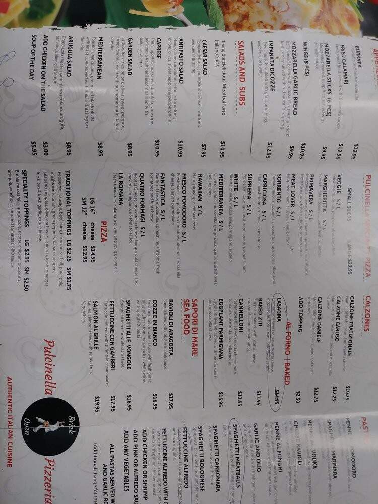 Pulcinella Pizzeria - Miami, FL menu_pic