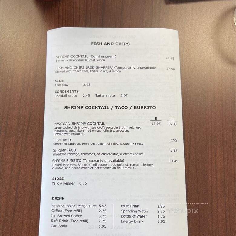 Sandwich City & Burgers - Santa Fe Springs, CA menu_pic
