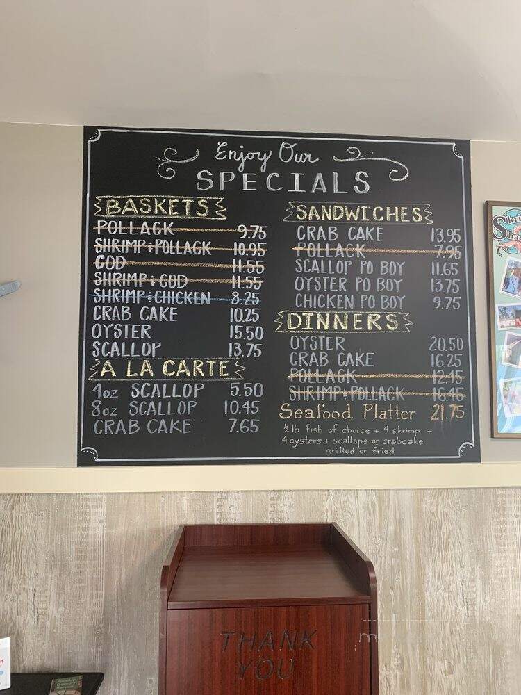 Skrimp Shack - Hopewell, VA menu_pic