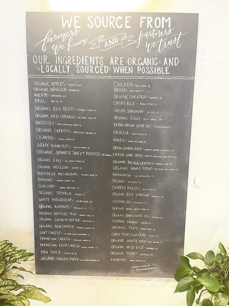 Sweetgreen - Austin, TX menu_pic