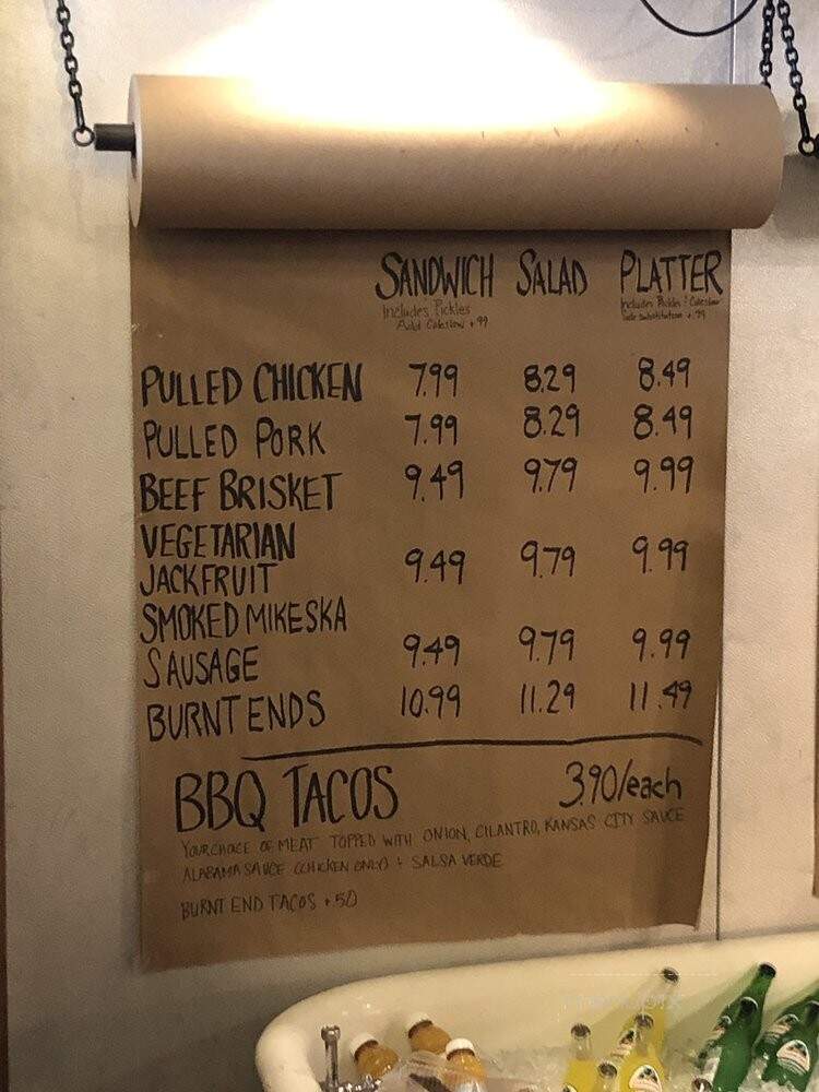 Blackwood BBQ - Chicago, IL menu_pic