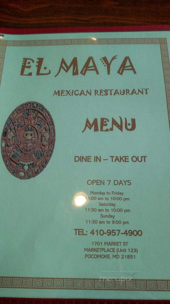 El Maya Mexican Restaurant - Pocomoke City, MD