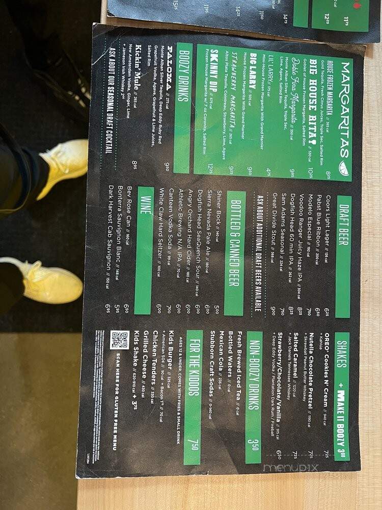 Hopdoddy Burger Bar - Denver, CO menu_pic
