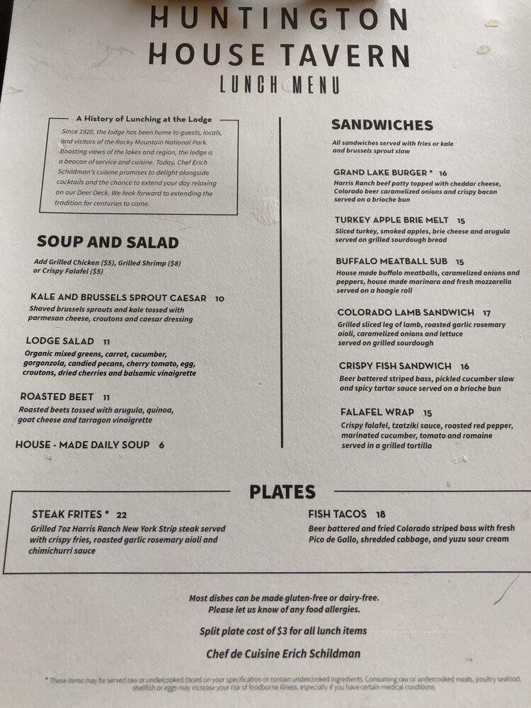 Huntington House Tavern - Grand Lake, CO
