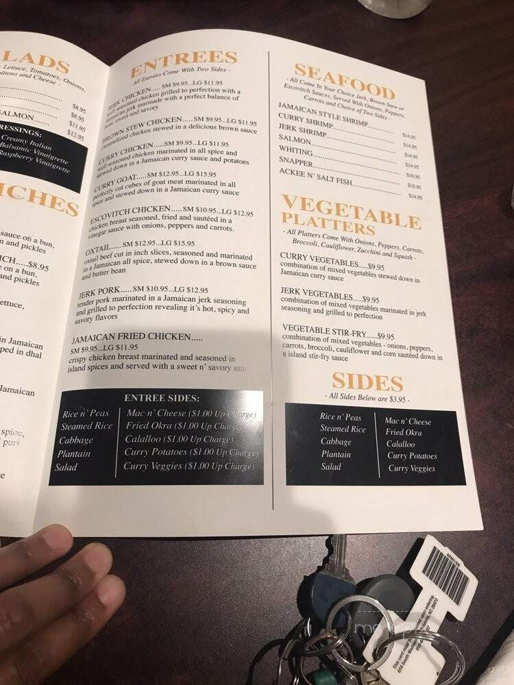 Jamrock Sports Bar & Grill - Wilmington, NC menu_pic
