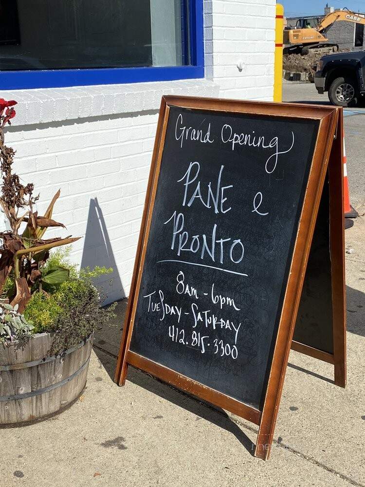 Pane e Pronto - Pittsburgh, PA menu_pic