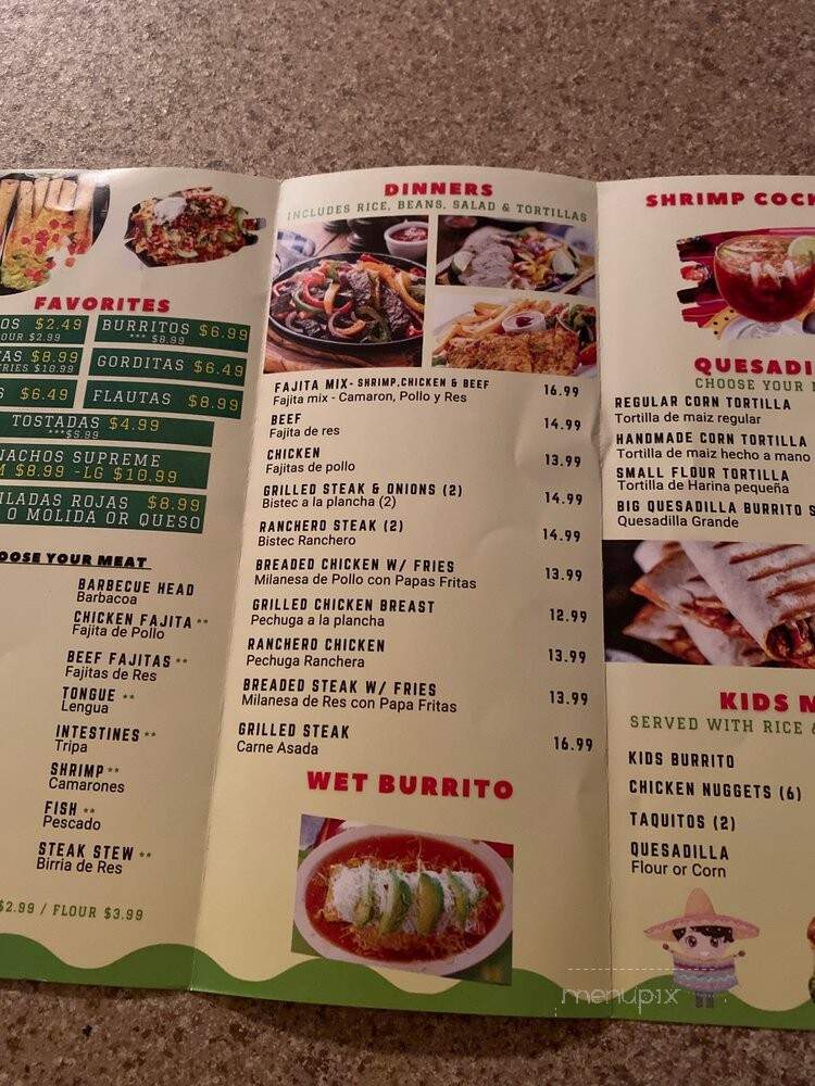 Taco Al Carbon - Royal Palm Beach, FL menu_pic