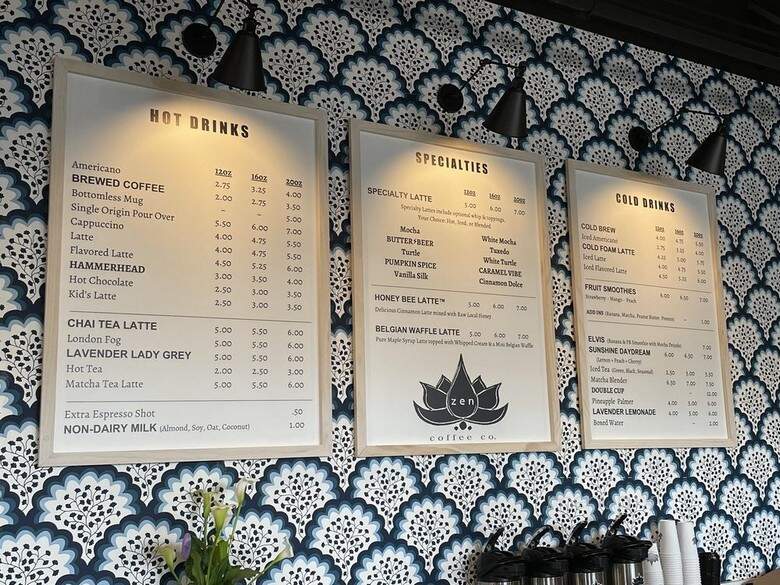 Zen Coffee West - Omaha, NE menu_pic