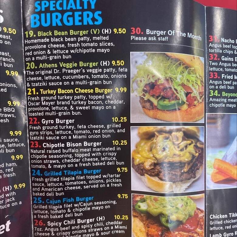 30 Burgers - Springfield Township, NJ menu_pic