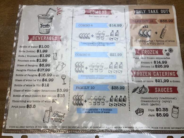 All About Empanadas - Sunrise, FL menu_pic