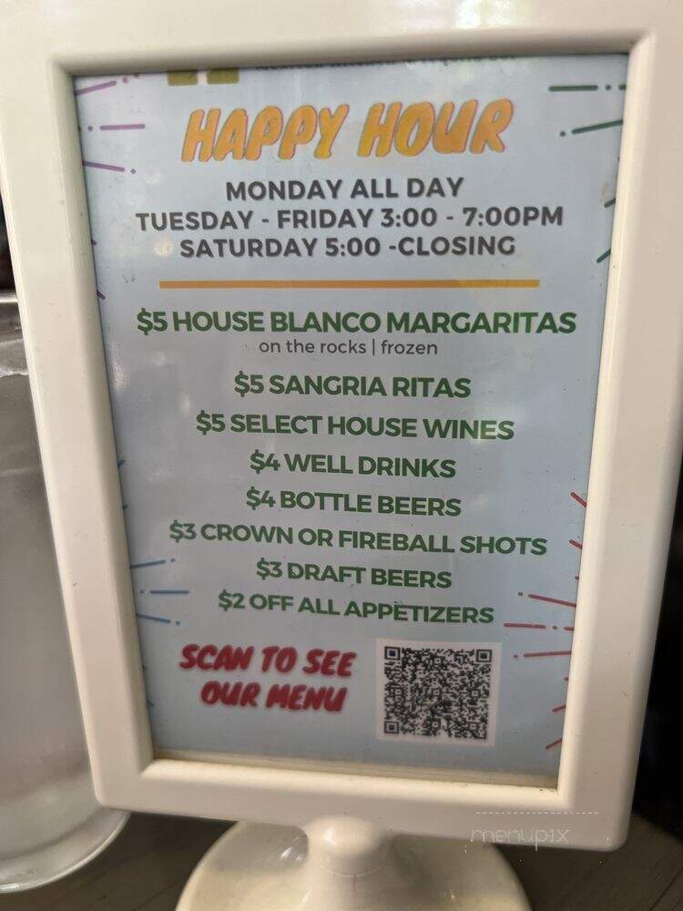 El Rincon Mexican Kitchen & Tequila Bar - Addison, TX menu_pic