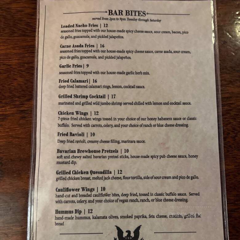 FED - Stockton, CA menu_pic