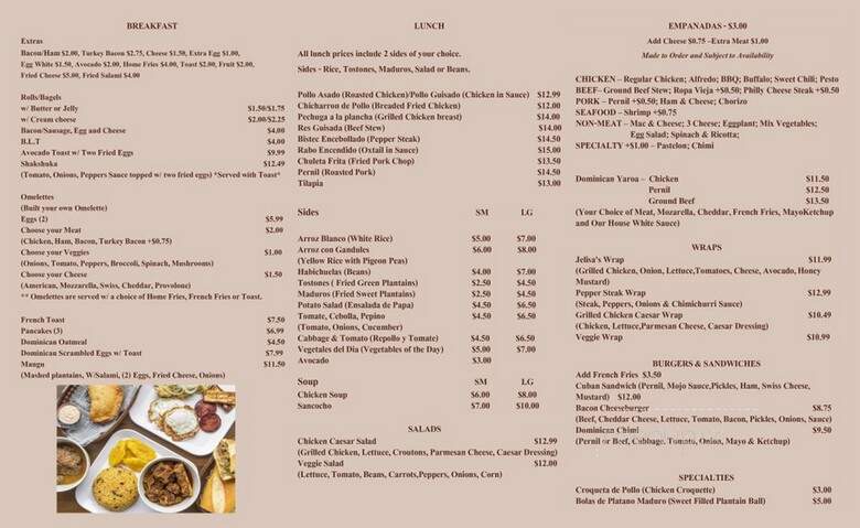 Jelisa's Cafe - Staten Island, NY menu_pic