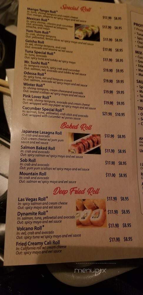 Mr.Sushi - Las Vegas, NV menu_pic