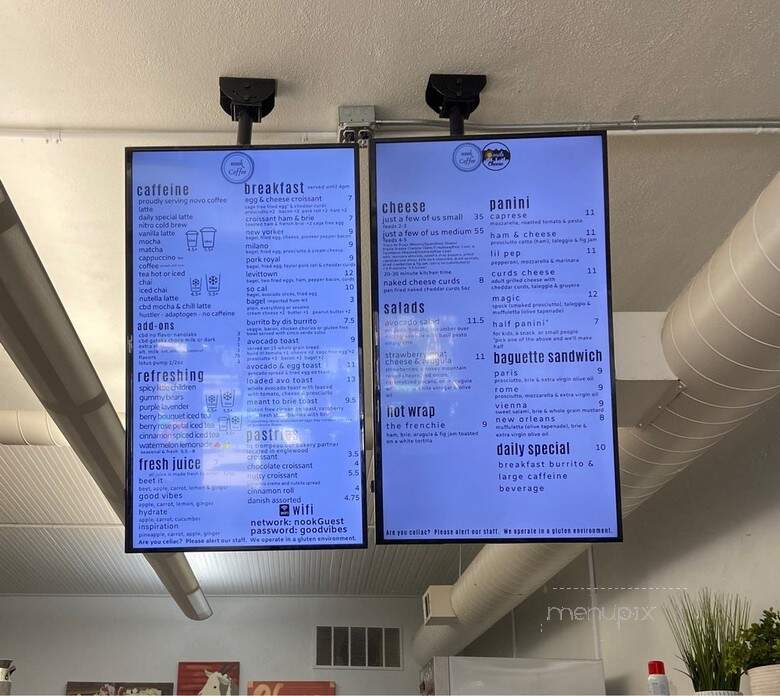 Nook Coffee - Littleton, CO menu_pic