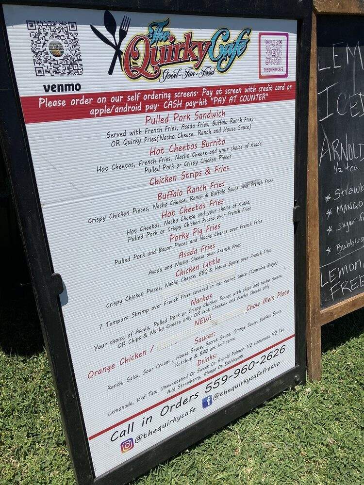 The Quirky Cafe - Fresno, CA menu_pic
