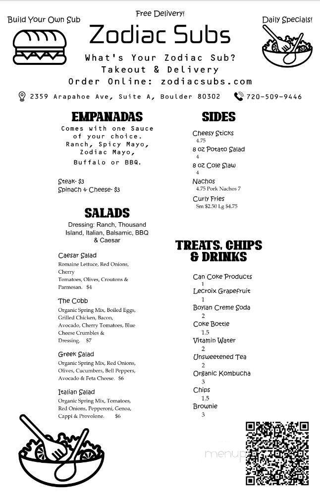 Zodiac Subs - Boulder, CO menu_pic