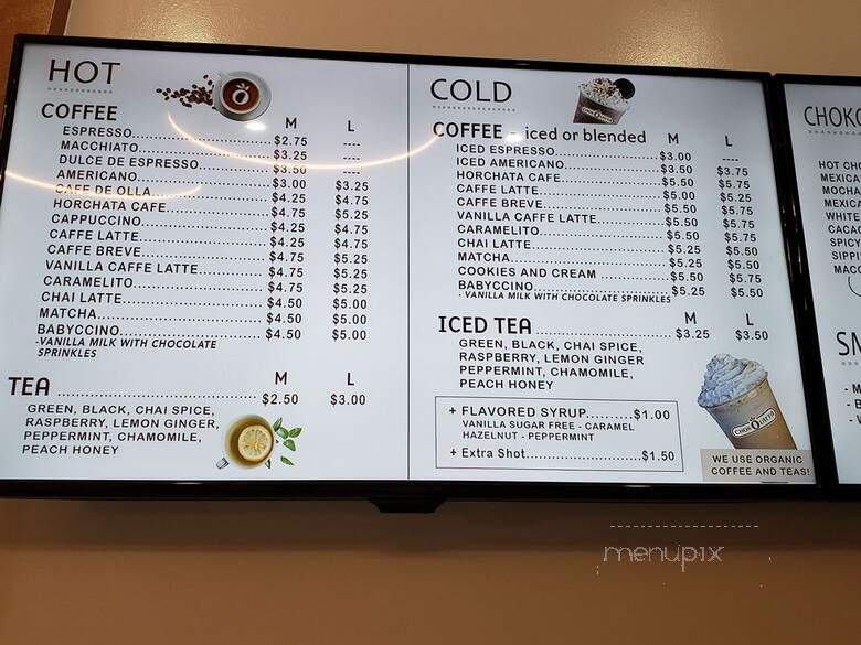 Chokolatta - Beverly Hills, CA menu_pic