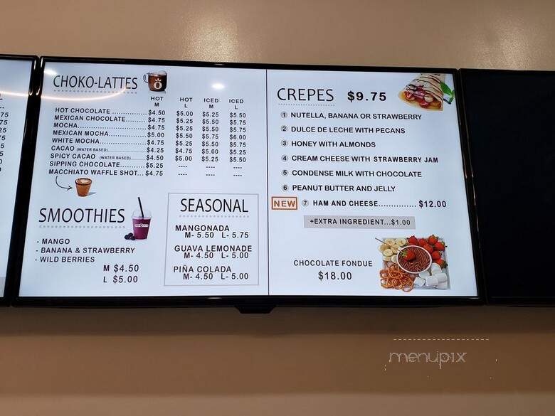 Chokolatta - Beverly Hills, CA menu_pic