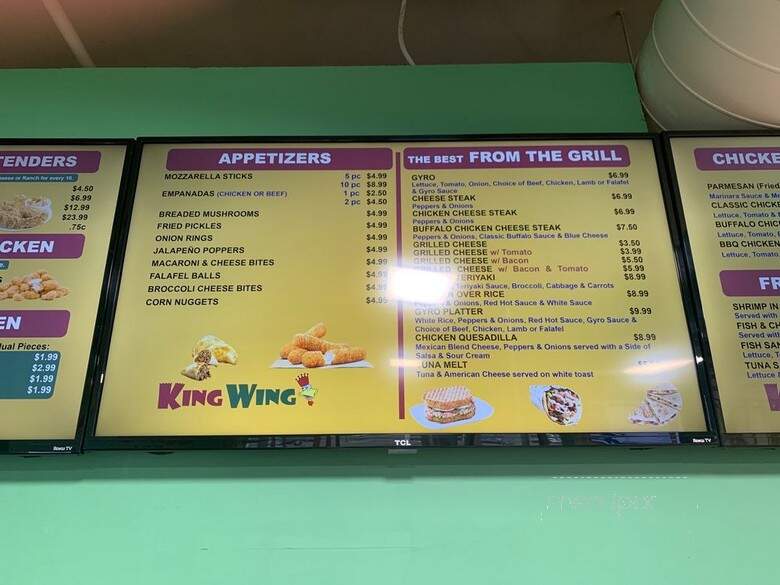 King Wing - Bridgewater, NJ menu_pic