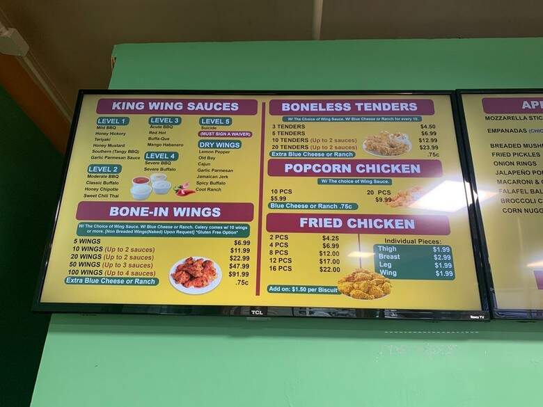 King Wing - Bridgewater, NJ menu_pic