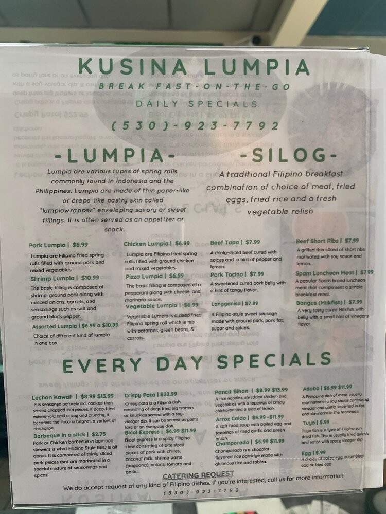 Kusina @ Lumpia Yuba - Yuba City, CA menu_pic