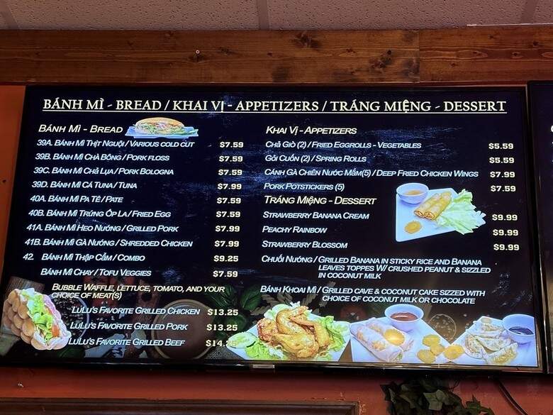 Lulu's Gourmet - Laurel, MD menu_pic