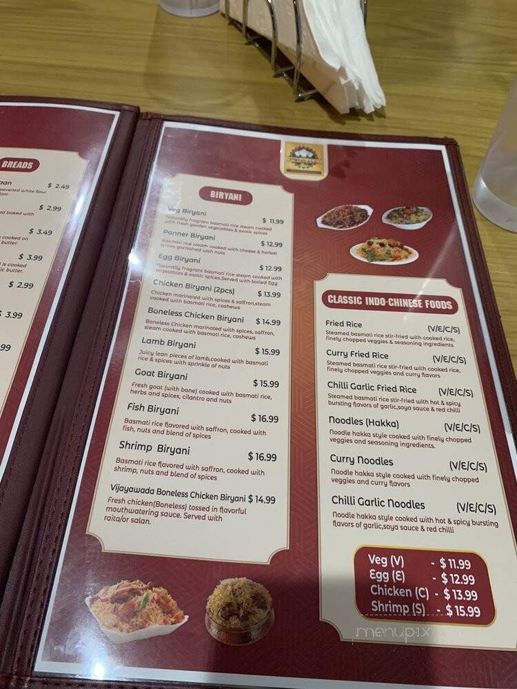 Pongall Biriyani and Indian Grill - Laurel, MD menu_pic